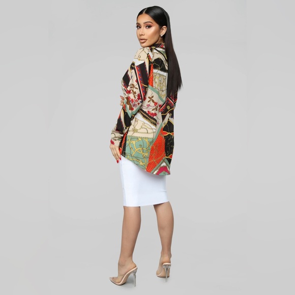 Fashion Nova Amara Top-Orange Combo - Picture 6 of 11